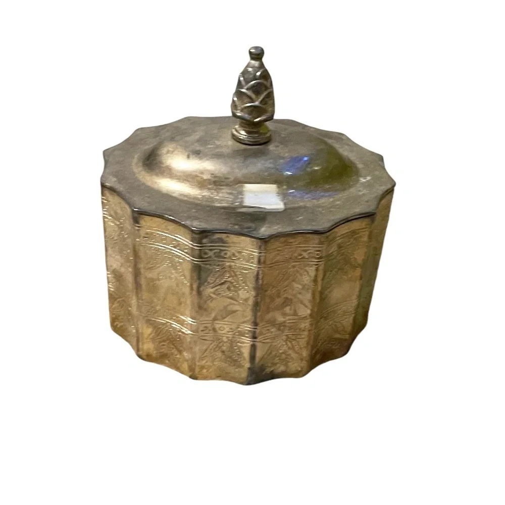 Godinger Silver Plated Lidded Trinket Box With Velvet Lining